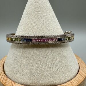 Elegant Multicolor Gemstone Bracelet